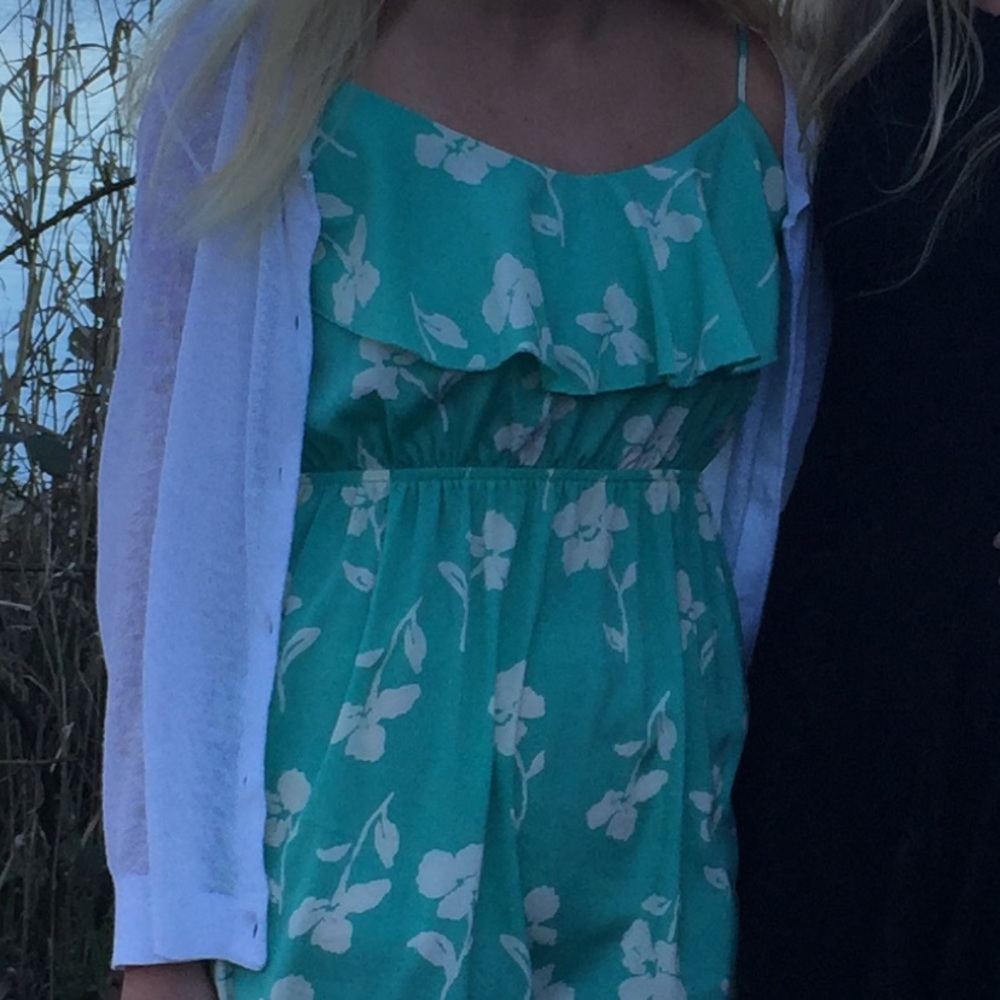 Light turquoise sun dress